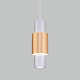 Светильник подвесной светодиодный Eurosvet 50204/1 матовое серебро/матовое золото
