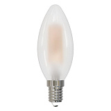 Лампа филаментная Volpe LED-C35-6W/4000K/E14/FR/SLF