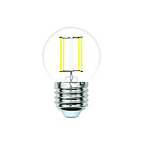 Лампа филаментная Volpe LED-G45-6W/3000K/E27/CL/SLF