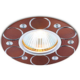Точечный светильник встраиваемый Ambrella light A808 AL/BR