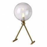 Настольная лампа декоративная Crystal Lux Andres LG1 Bronze/Transparente