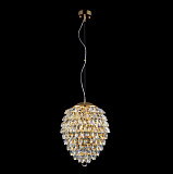 Светильник подвесной галогеновый Crystal Lux Charme SP6 Gold/Transparent