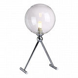 Настольная лампа декоративная Crystal Lux Fabricio LG1 Chrome/Transparente