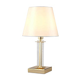 Настольная лампа декоративная Crystal Lux Nicolas LG1 Gold/White