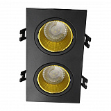Светильник встраиваемый Denkirs DK3072-BK+YE