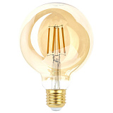 Лампа филаментная ЭРА F-LED G95-7W-824-E27 gold