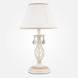 Настольная лампа декоративная Eurosvet 10054/1 белый с золотом/прозрачный хрусталь Strotskis