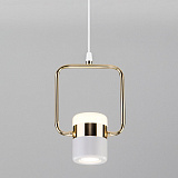 Светильник подвесной светодиодный Eurosvet 50165/1 LED золото/белый