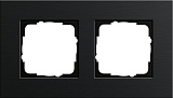 Рамка 2-постовая Gira Esprit черный 0212126