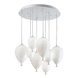 Люстра подвесная галогеновая Ideal Lux Clown SP8 Bianco