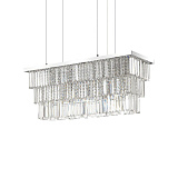 Люстра подвесная хрустальная Ideal Lux Martinez SP6 Cromo