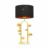 Настольная лампа декоративная Lumina Deco LDT 5528 GD+BK