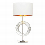 Настольная лампа декоративная Lumina Deco LDT 5531 CHR+WT