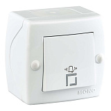 Кнопка звонка Mono Electric Octans IP20 белый 104-010101-107