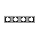 Рамка 4-постовая Mono Electric Style Granit белый гранит 107-600000-163