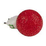 Светильник ночник светодиодный Uniel DTL-309-Шар/Red/1LED/0,1W