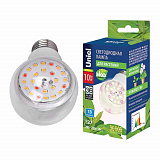 Лампа техническая Uniel LED-A60-10W/SPFB/E27/CL PLP30WH