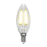 Лампа филаментная Uniel LED-C35-5W/WW/E14/CL/MB GLM10TR