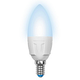 Лампа диммирующая Uniel LED-C37-6W/NW/E14/FR/DIM PLP01WH