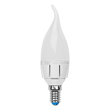 Лампа диммирующая Uniel LED-CW37-6W/NW/E14/FR/DIM PLP01WH