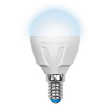 Лампа диммирующая Uniel LED-G45-6W/NW/E14/FR/DIM PLP01WH