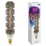 Лампа декоративная Uniel LED-SF41-5W/Soho/E27/CW Chrome/Smoke GLS77CR