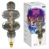 Лампа декоративная Uniel LED-SF42-5W/Soho/E27/CW Chrome/Smoke GLS77CR