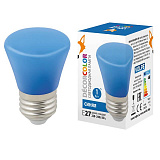 Лампа декоративная Volpe LED-D45-1W/BLUE/E27/FR/С BELL