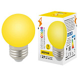 Лампа декоративная Volpe LED-G45-1W/YELLOW/E27/FR/С