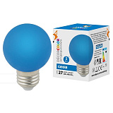 Лампа декоративная Volpe LED-G60-3W/Blue/E27/FR/С