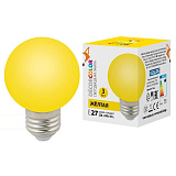 Лампа декоративная Volpe LED-G60-3W/Yellow/E27/FR/С