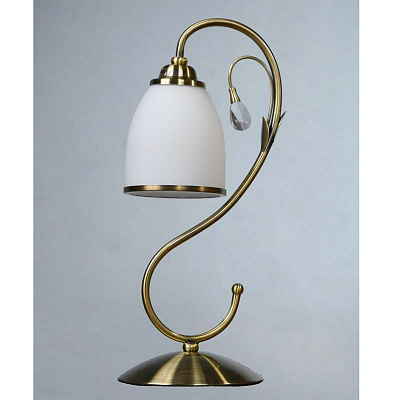 Настольная лампа с абажуром Brizzi MA 02640T/001 Bronze