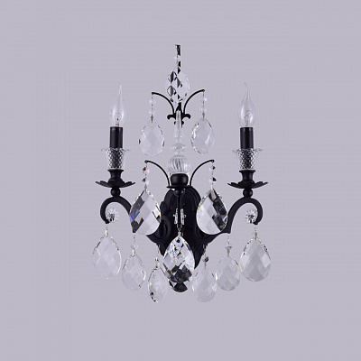 Светильник настенный Crystal Lux Magnifico AP2 Black/Transparent