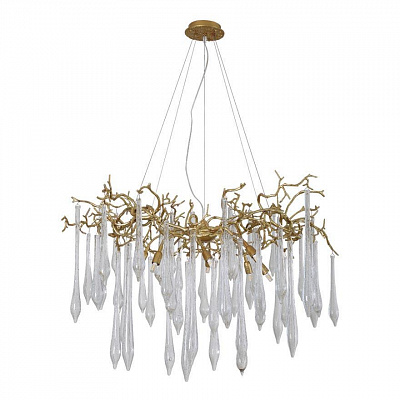 Люстра подвесная Crystal Lux Reina SP8 D1000 Gold Pearl