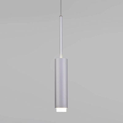 Светильник подвесной светодиодный Eurosvet 50203/1 матовое серебро